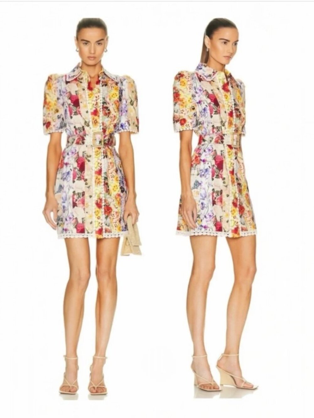 Zimmermann Wonderland Floral Shirt Dress – NWT